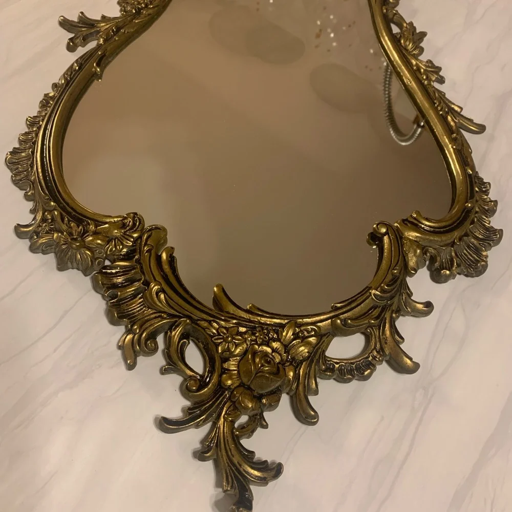 🔥💕WOW Very large vintage mirror in Victorian brass🔥RARE - Picture 4 of 16